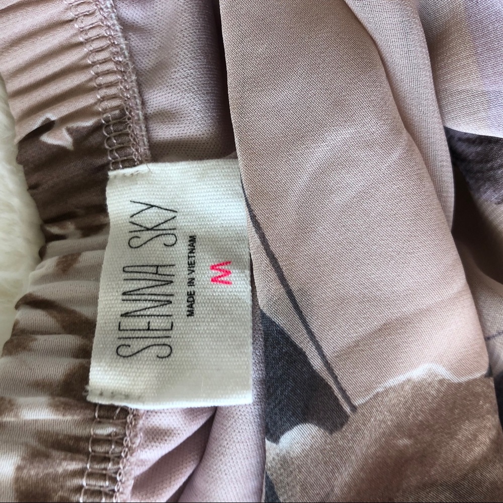 Sienna Sky Floral Mauve Maxi Dress w/ Sheer Overlay - Picture 12 of 15